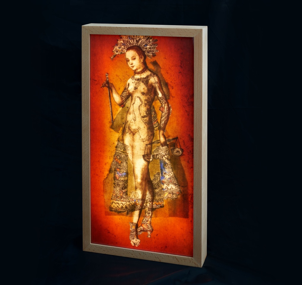 Lady Anne, light box, 76 x 37.5 cm, 2017